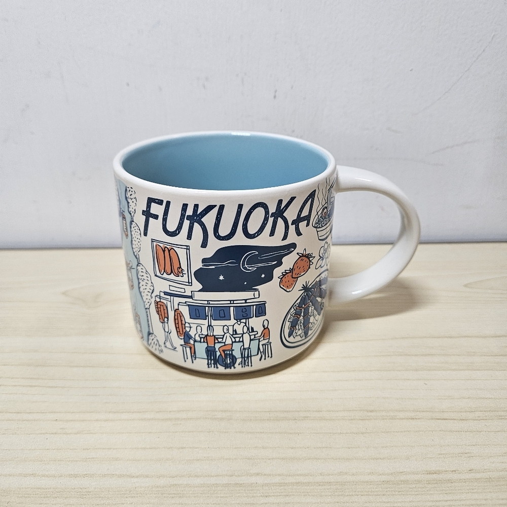 Starbucks Coffee Fukuoka Japan Been There Series Collection Mug 14oz 2023